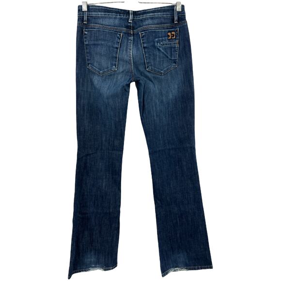 Joe's (27) (30x33) Long Socialite Bootcut Weston Blue Dark Wash Low Rise Jeans - Picture 2 of 10
